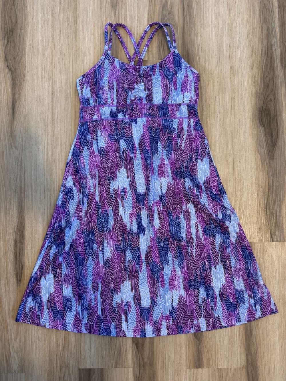 Marmot Taryn Purple Athletic Stretch A Line Sundress with Built in Bra